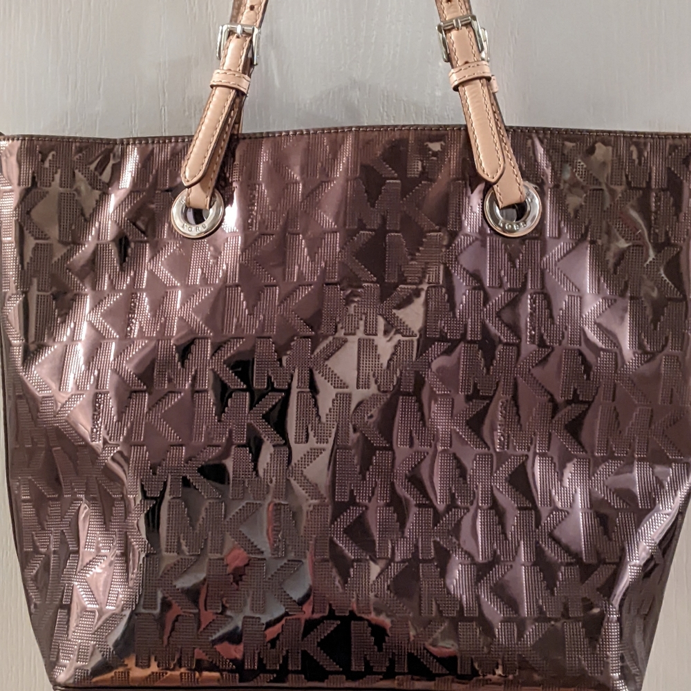 Metallic Silver Michael Kors Women's Purse